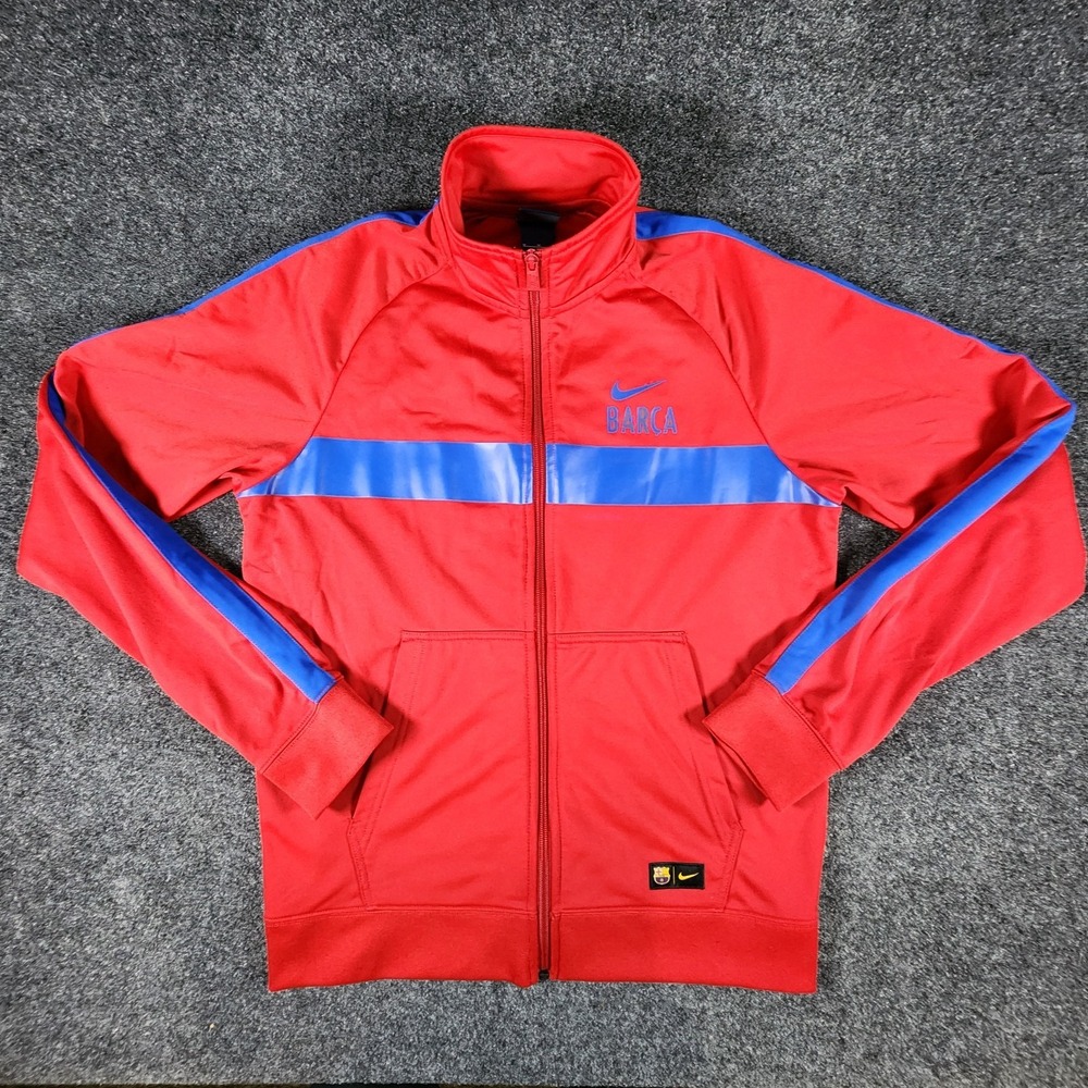 Nike FC Barcelona Football Training Warm Up Soccer Field Jacket Full Zip